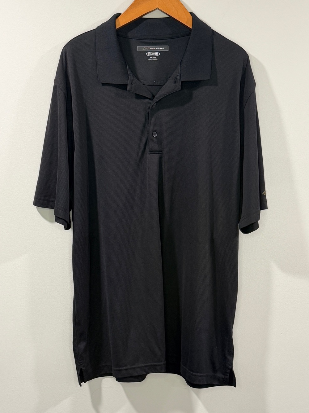 Greg Norman Men's Black Play Dry Performance Golf Polo Size XXL